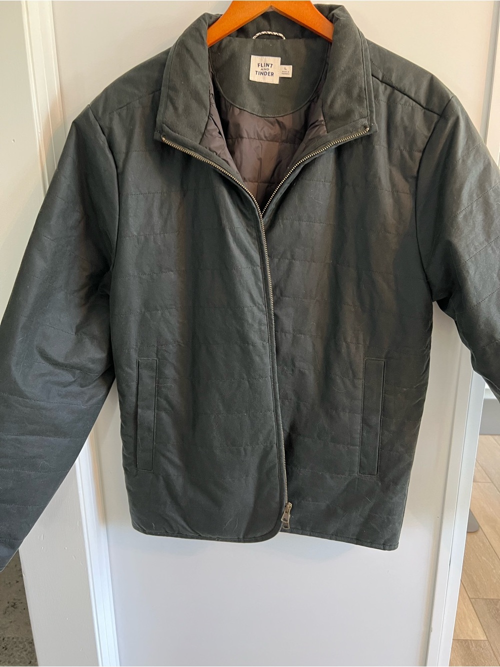 Flint and Tinder Men's Lightweight Quilted Jacket - Charcoal
